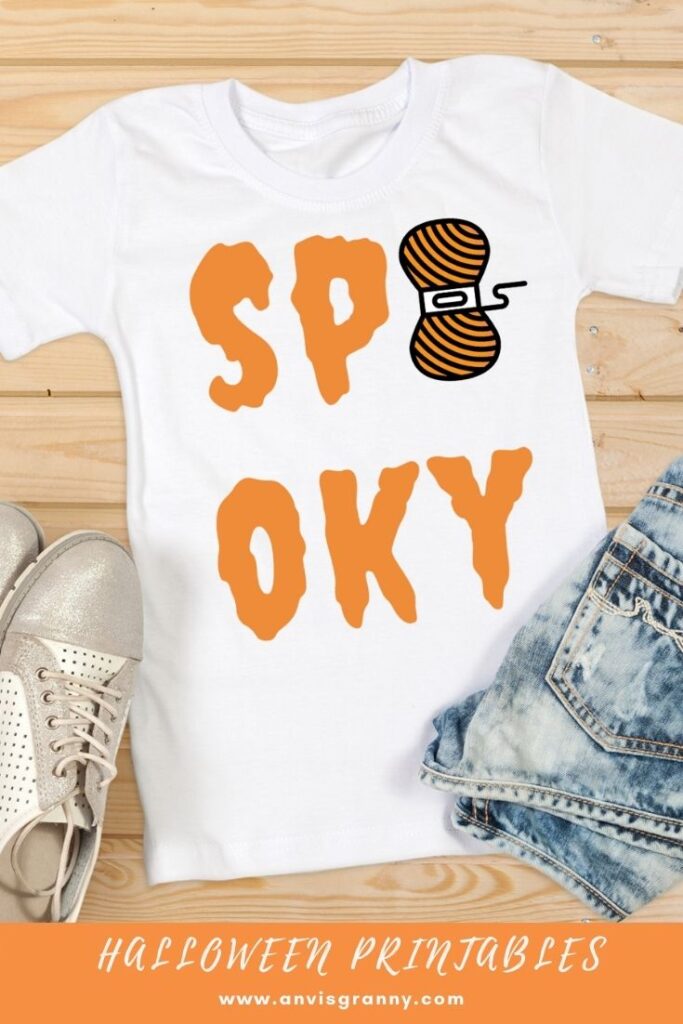 Spooky Halloween printable wall art, Halloween wall print, Halloween tshirt design, Halloween png file