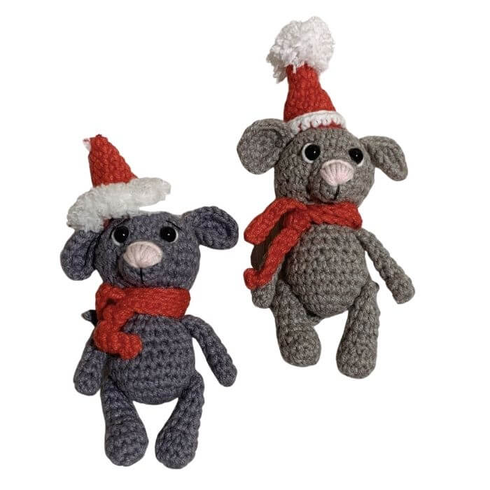 Christmas Mouse amigurumi pattern