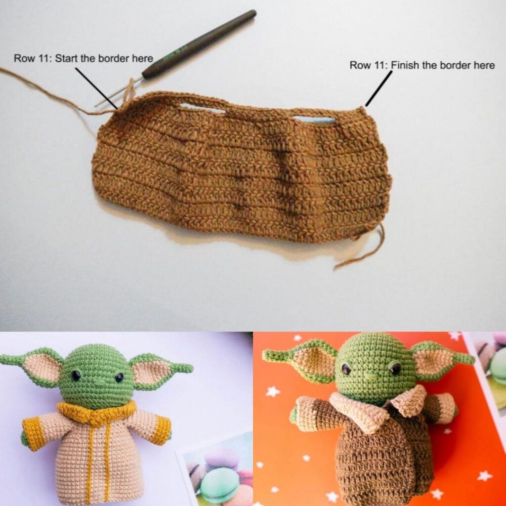 Baby Yoda free crochet pattern