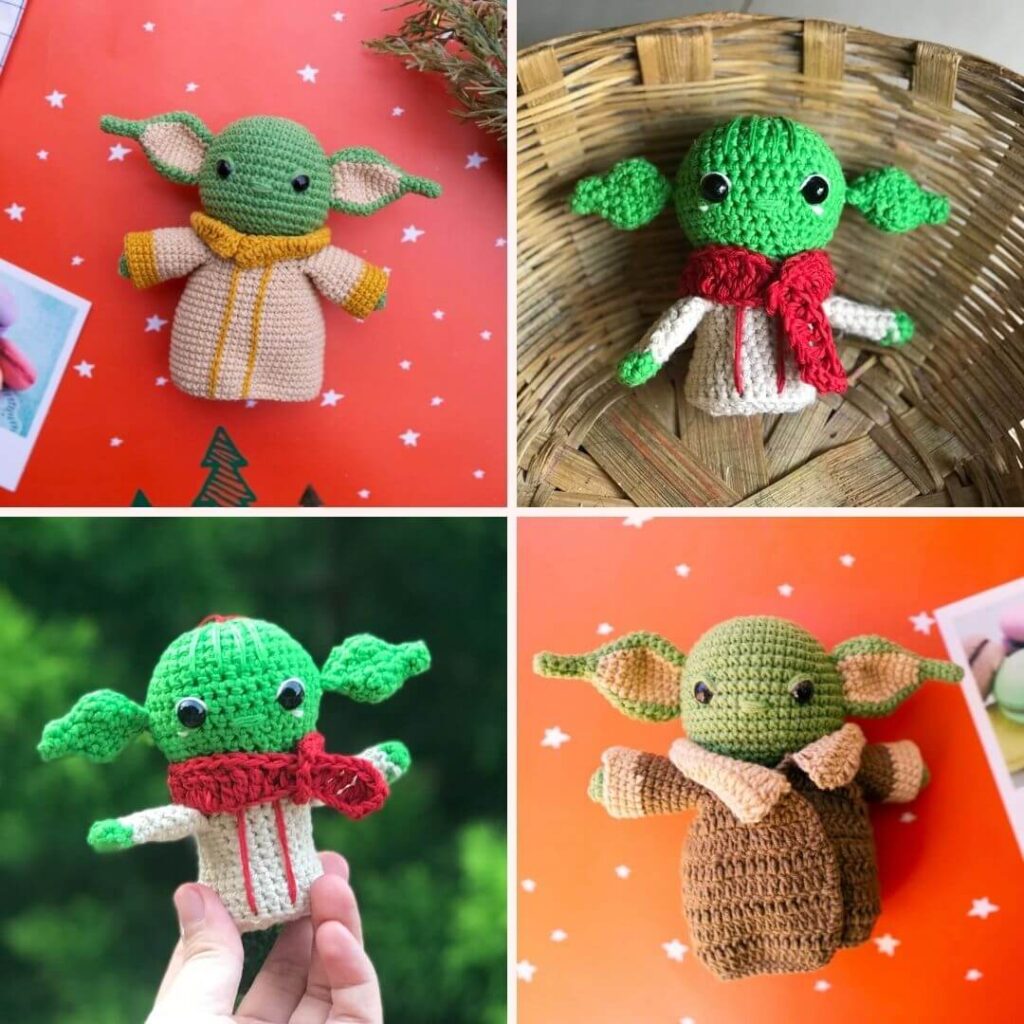 Baby Yoda free crochet pattern