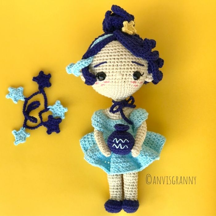 aquarius doll amigurumi pattern