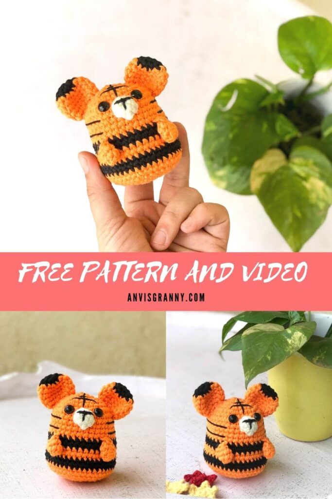 Chinese Zodiac tiger amigurumi crochet patterns