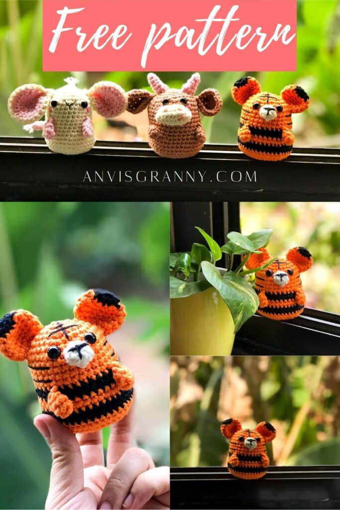 Free Zodiac Tiger crochet pattern