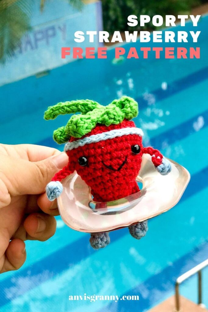 strawberry amigurumi crochet free pattern for beginners