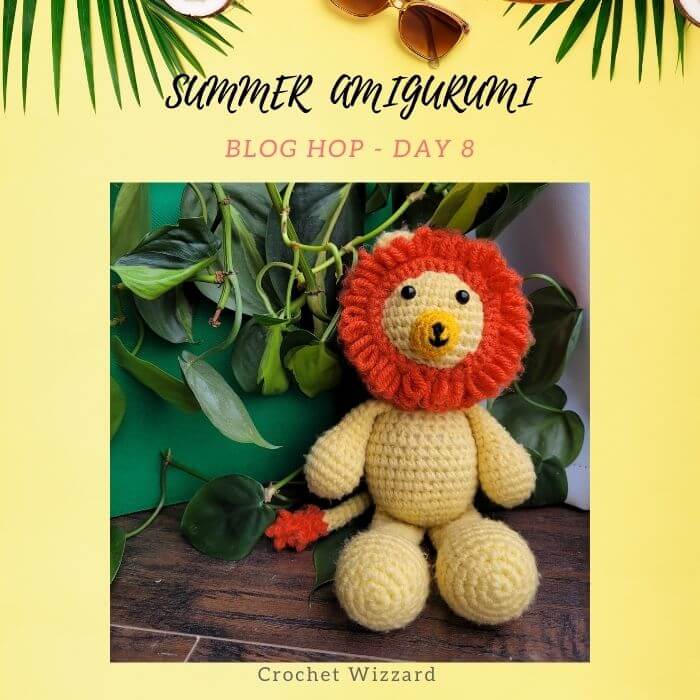 tiny lion amigurumi crochet pattern
