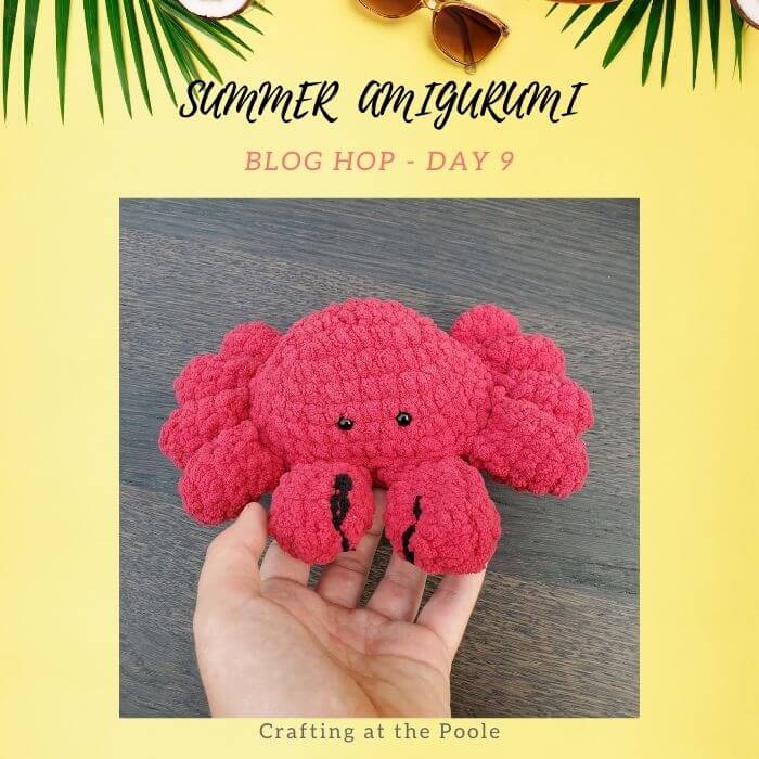 fluffy amigurumi crab crochet pattern