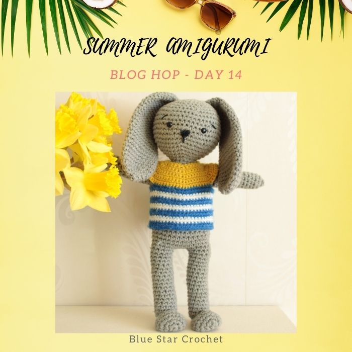 tiny no-sew bunny amigurumi free crochet pattern