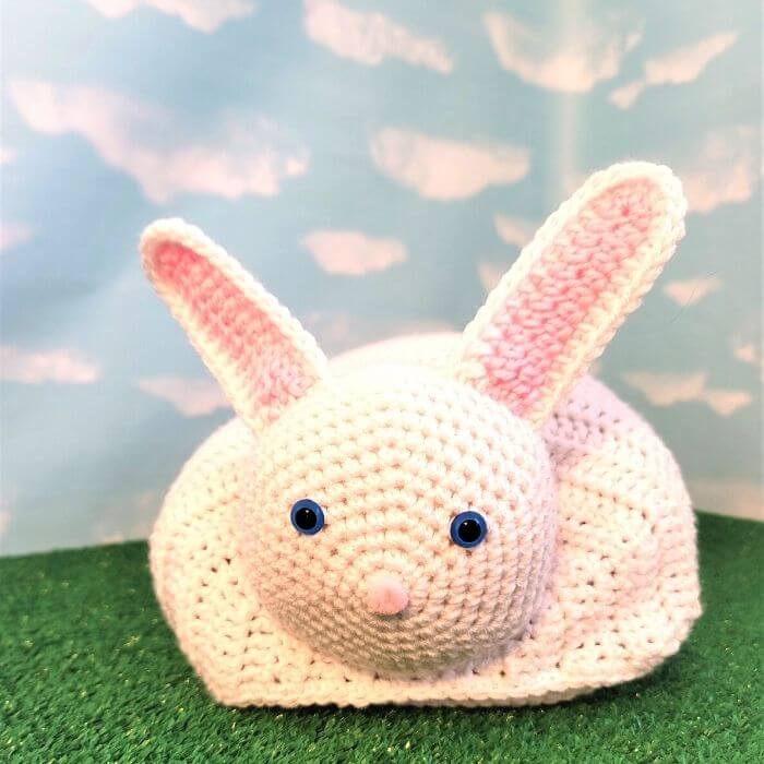 bunny hat and blanket amigurumi crochet pattern