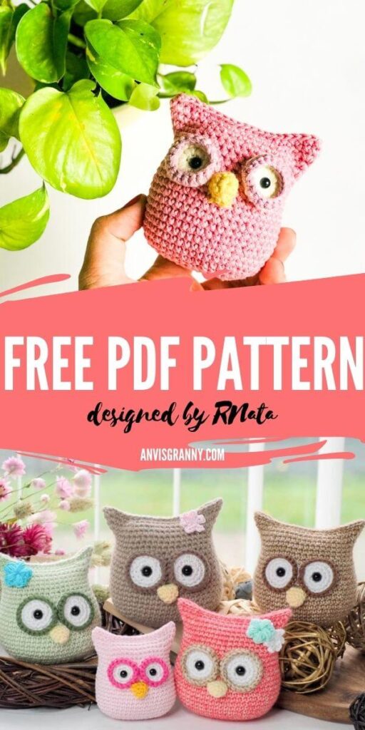 Little owl amigurumi free crochet pattern