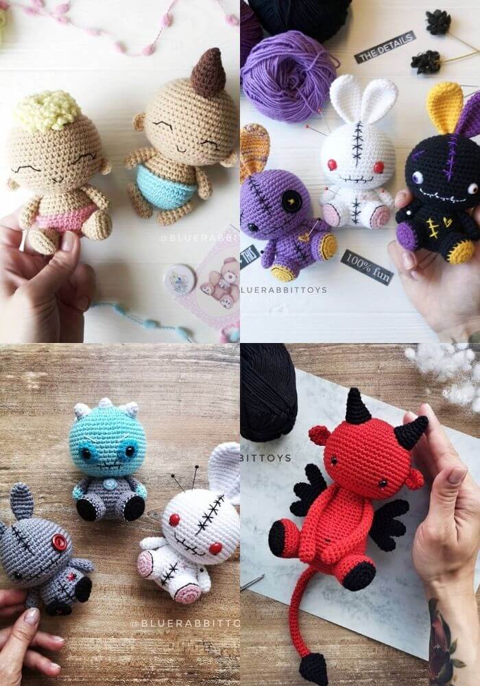 bluerabbittoys by irina crochet pattern artist