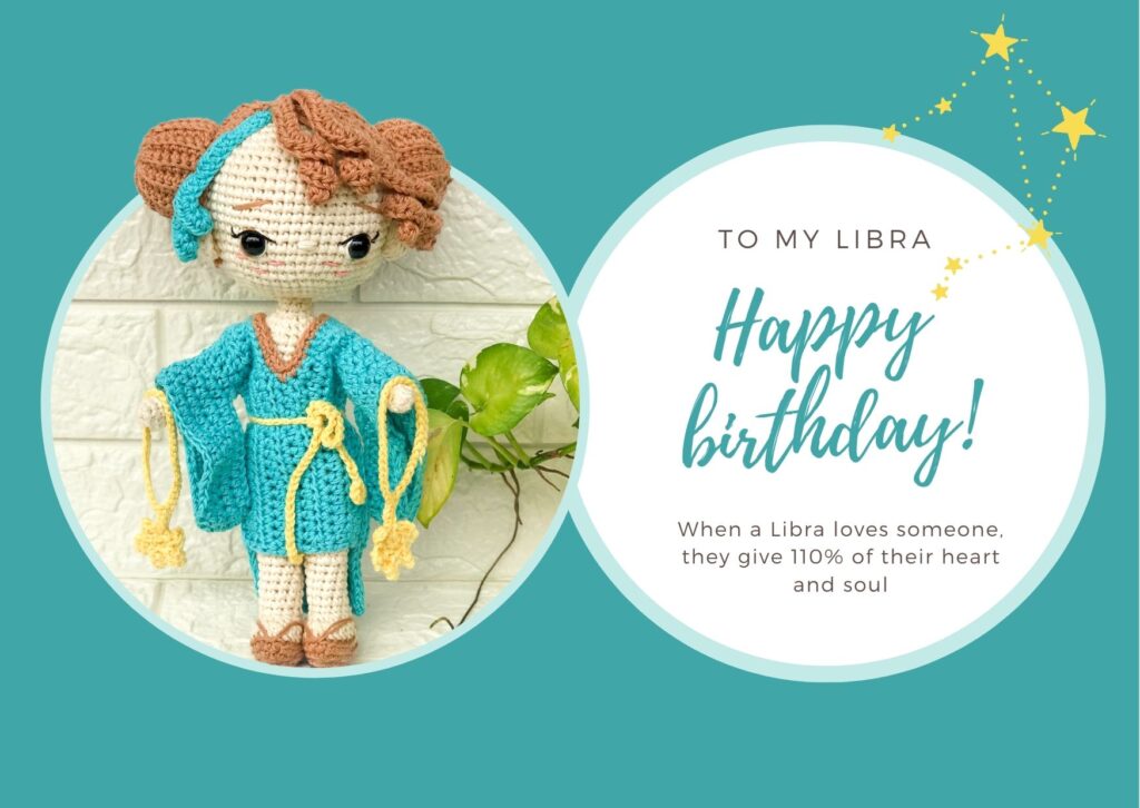 libra amigurumi bday mockup