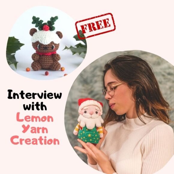 Famous Crochet Designer Interview – Lemon Yarn Creation + Free PDF Pudding Bear Amigurumi Pattern